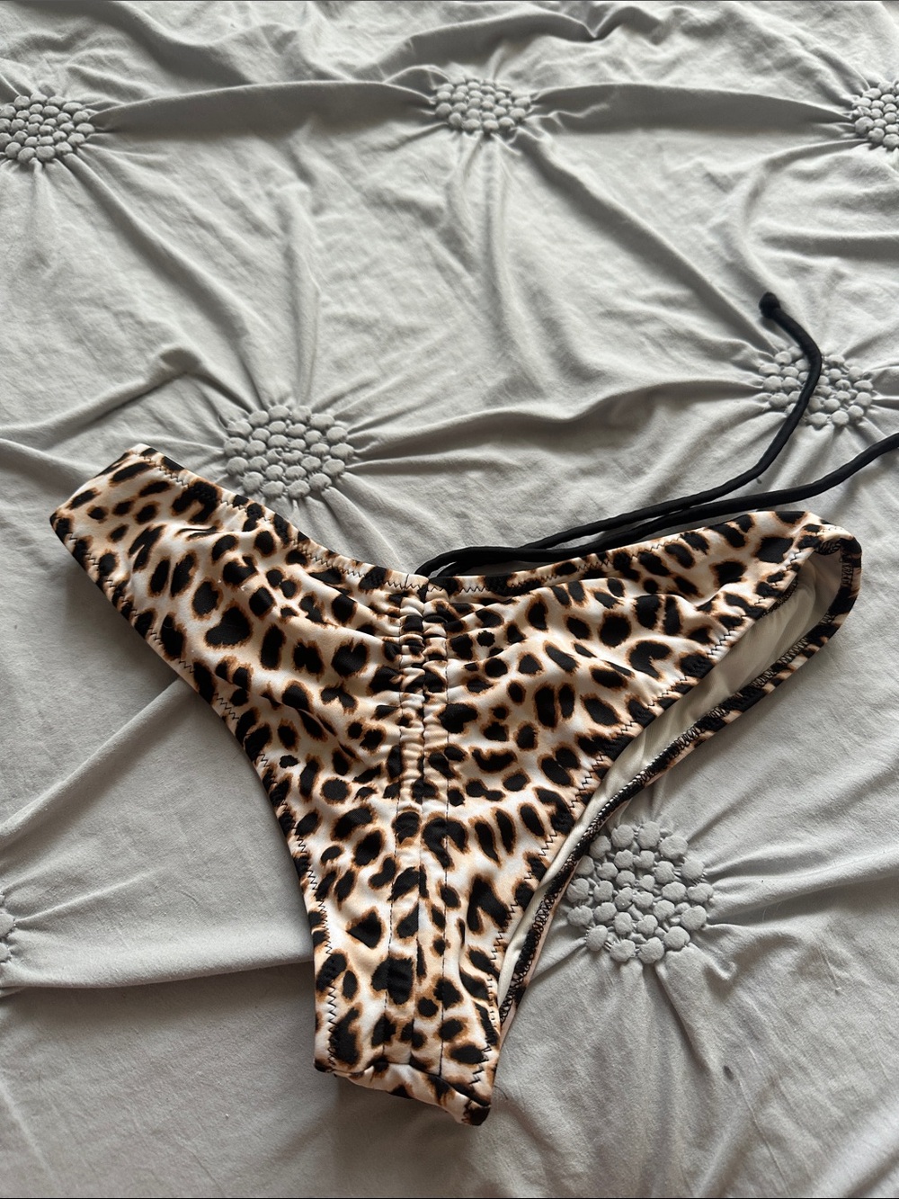 Victoria's Secret Leopard Print Tie-Side Bikini Bottoms